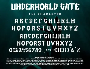 UnderworldGate - Blackletter Display Font