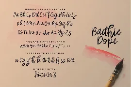 Badhie dope | A Handwritten Font