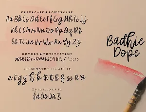 Badhie dope | A Handwritten Font