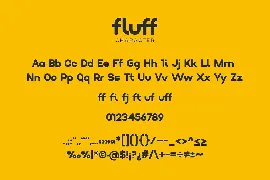 Fluff - Geometric Display Font