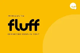 Fluff - Geometric Display Font