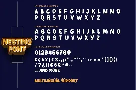 Nesting font