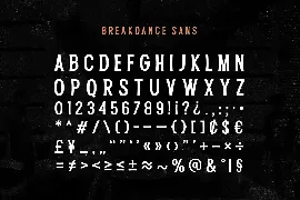 Breakdance Complete Family font