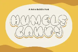 Humble Candy A Retro Bubble Font