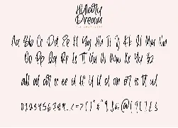 Hillary Dream - Handwritten Font