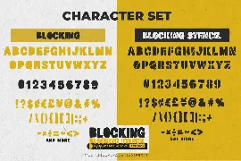 Blocking - Handmade Display Font