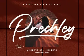 Prechley Modern Signature Font