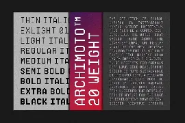 Archimoto V.00 font