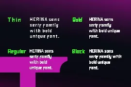 Herina font