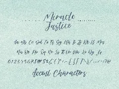 Miracle Justice Script Font