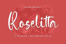 Roselitta - Wedding Font