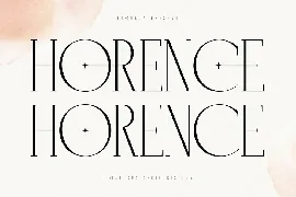 Horence Ligatures Script Display font