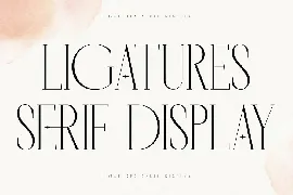 Horence Ligatures Script Display font