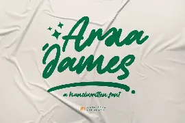 Arxa James | A Handwritten Font