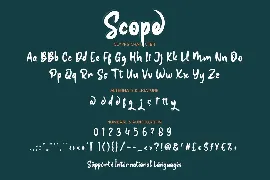 Scope font