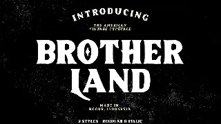 Brotherland font