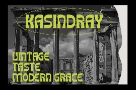 Kasindray - Psychedelic Decorative Font