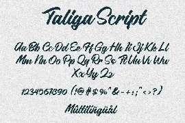 Taliga Script font