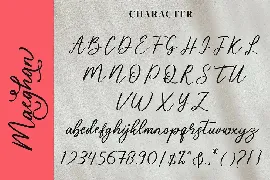 Maeghan Calligraphy Font