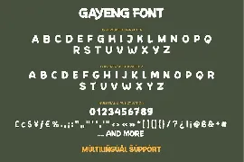 Gayeng font