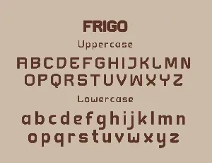 Frigo font