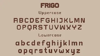 Frigo font