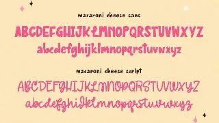 Macaroni Cheese Font Duo