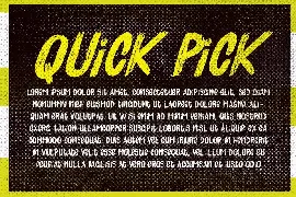 Quick Pick Font