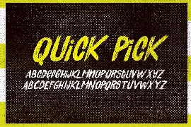 Quick Pick Font