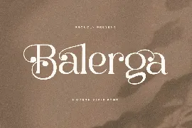 Balerga Modern Serif Font