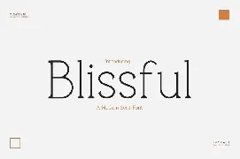 Blissful - Modern Stylish font