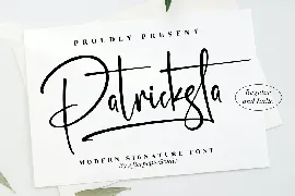 Patricksta Modern Signature Font