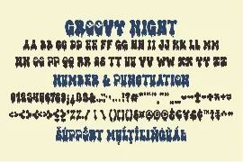 Groovy Night Halloween Display Font