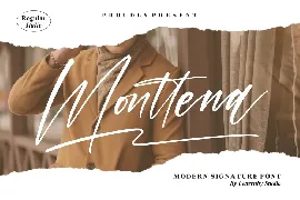 Monttena Modern Signature Font