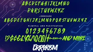 Errorism - Original Handmade Brush Font