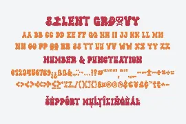 Silent Groovy Halloween Display Font