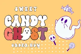 Silent Groovy Halloween Display Font