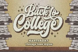 Masterday - Vintage Retro Font