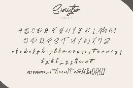 Sinister | Modern Script Font