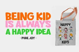 Pure Joy - all cap Funny Display font