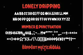 Lonely Dripping Halloween Display Font