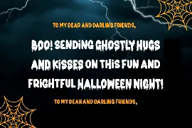 Lonely Dripping Halloween Display Font