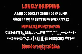 Lonely Dripping Halloween Display Font