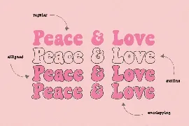 Peace and Love Font Duo