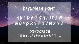 Kiyomasa Script Font