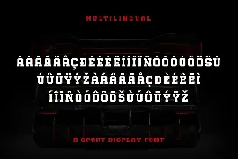 Fastrun - A Sport Display Font