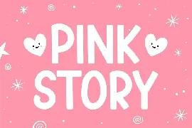 Pink Story - Cute Love Display Font