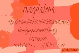 Magdalena Script font