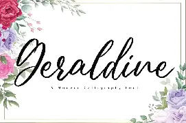 Geraldine - Wedding Font