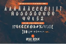 Lavarock - Textured Sans font